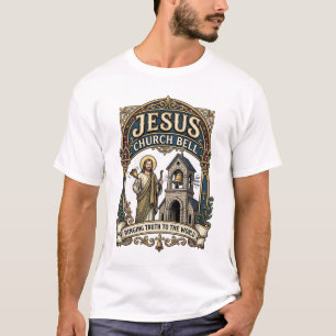 T-shirt Église Jésus Bell Église Jésus Bell Chrétien Fait