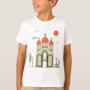 T-shirt Église orthodoxe minimaliste russe