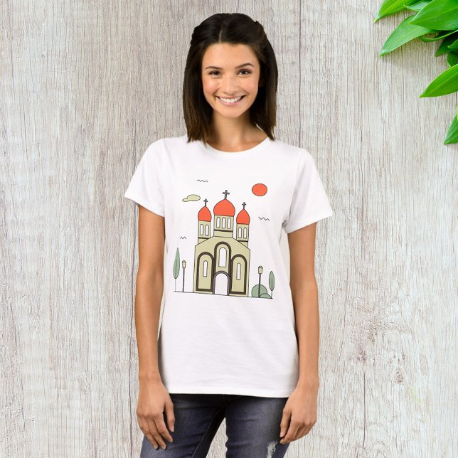 T-shirt Église orthodoxe minimaliste russe (Créateur téléchargé)