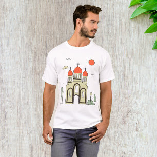 T-shirt Église orthodoxe russe minimaliste 