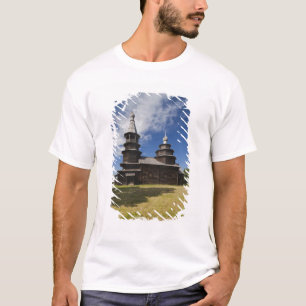 T-shirt Église orthodoxe russe traditionnelle en bois