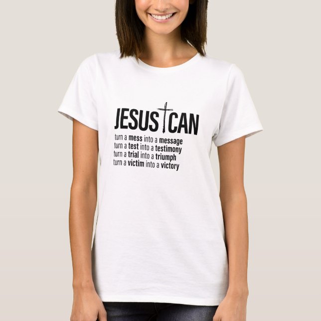 T-shirt Eglise personnalisée Jésus (Devant)