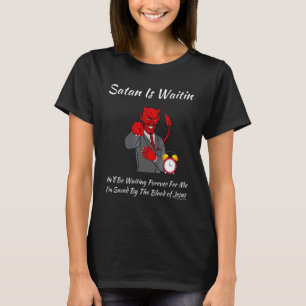 T-shirt Église religieuse chrétienne Satan Dieu Satan est