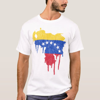 T-shirt Égouttement de peinture du Venezuela