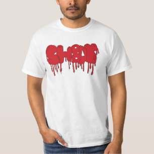 T-shirt égouttement de sang