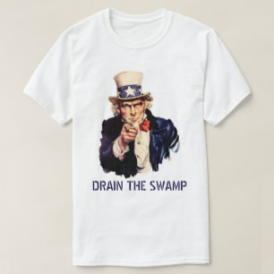 T-shirt Égoutter le marais (Arrière - plan blanc)