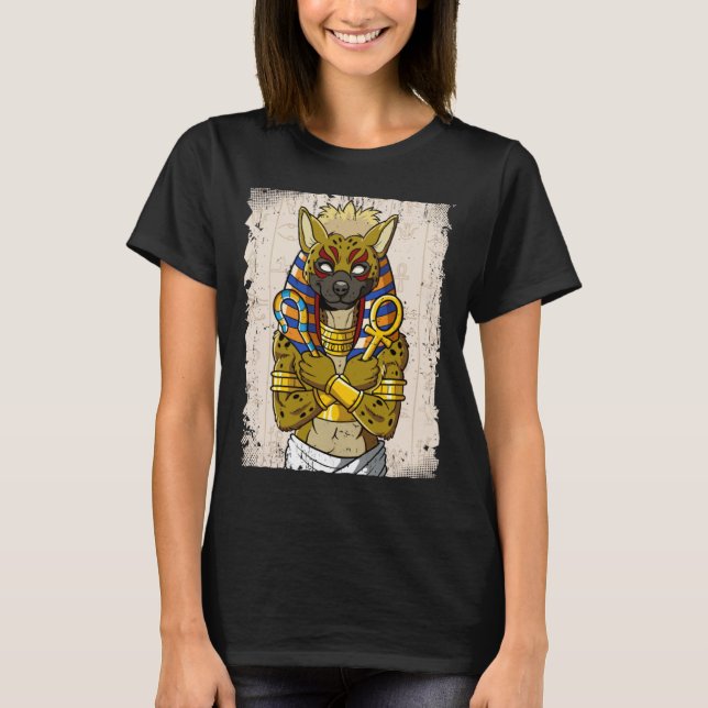 T-shirt Egypt Egyptian Hyena Pharaoh (Devant)