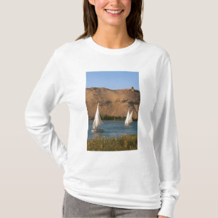 T-shirt Égypte, Assouan, Nil, voiliers felouques,