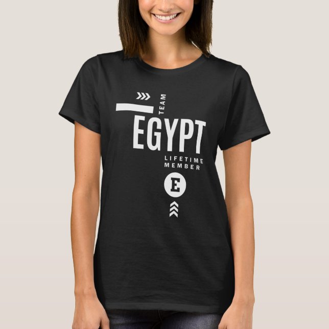 T-shirt Égypte Nom personnalisé Anniversaire Cadeau (Devant)