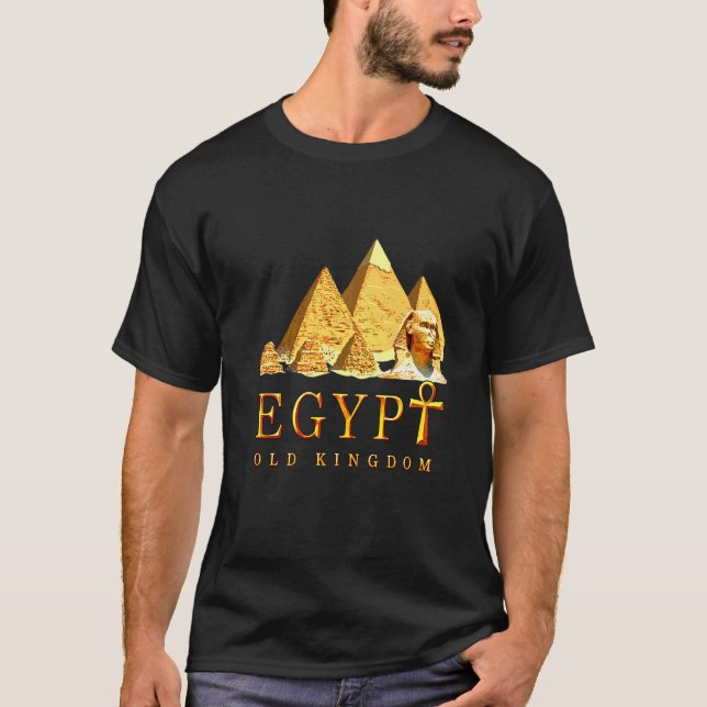 T-shirt Égypte Vieux Royaume Pyramides Pharaon Ancien Égyp (Devant)