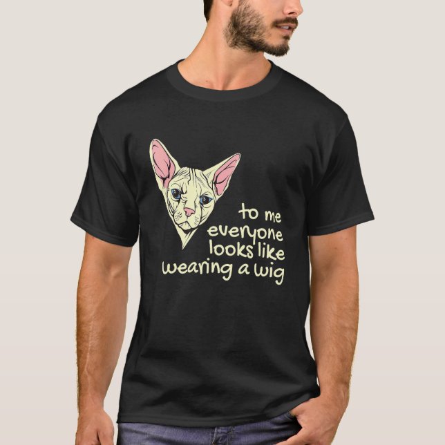 T-shirt Egyptian Sphynx Cat Hairless Cat (Devant)