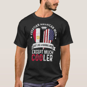 T-shirt Egyptienne Américaine Maman Fête Mama Pays Egy
