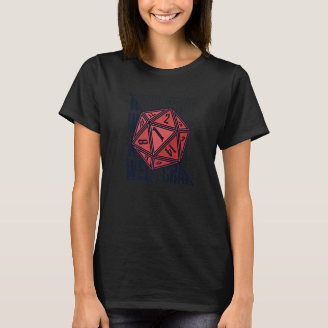 T-shirt Eh bien RPG GM Boardgame Jeu principal Stylo et Pa (Devant)