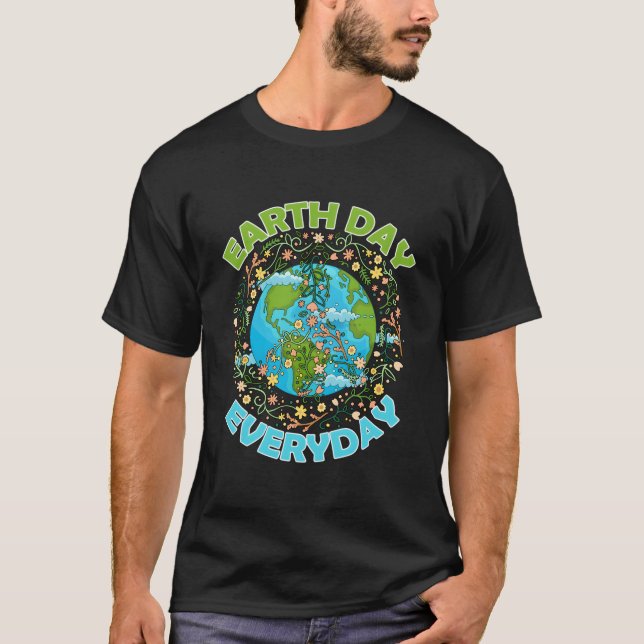 T-shirt Eh Day Everyday World Global Peace Environt (Devant)