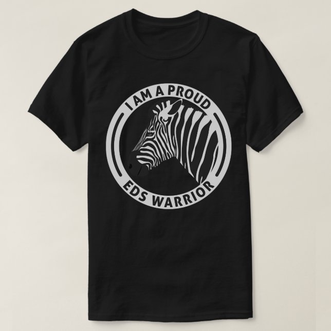 T-shirt Ehlers Danlos Sensibilisation Fier EDS Warrior Zeb (Design devant)