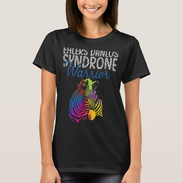 T-shirt Ehlers Danlos Syndrome Guerrier Eds Sensibilisatio (Devant)
