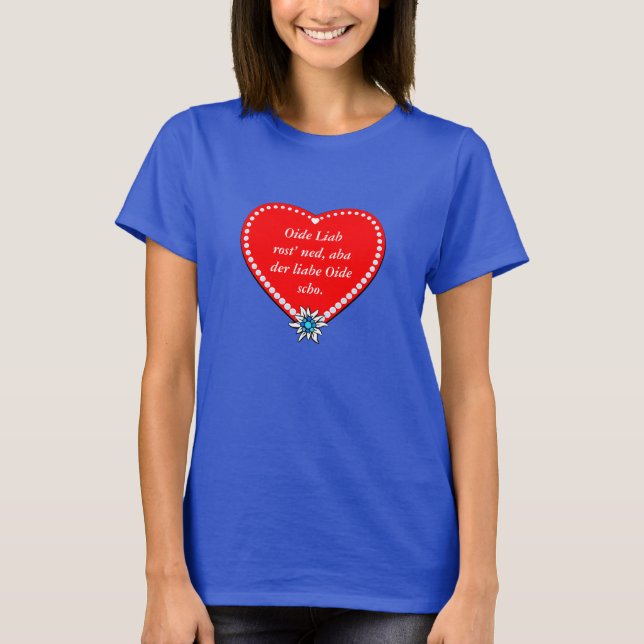 T-shirt Ehrliche Worte einer Bayerin (Devant)