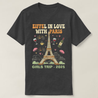 T-shirt Eiffel en amour - Custom Paris Trip Tee