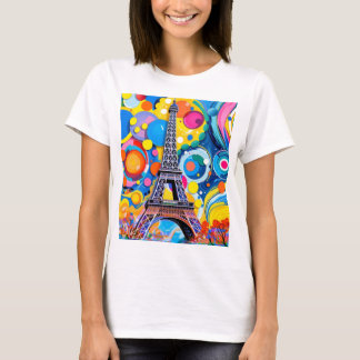 T-shirt Eiffel Tower Pop Art