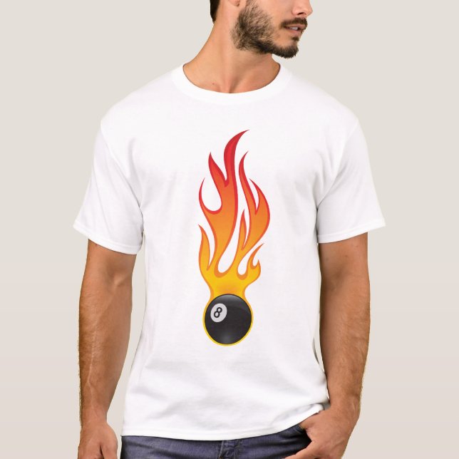 T-shirt eightballl flamboyant (Devant)