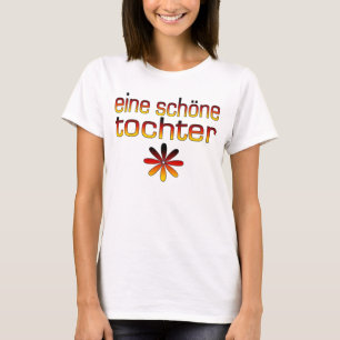 T-shirt Eine Schöne Tochter Allemagne Drapeau Couleurs