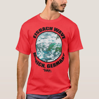 T-shirt Eisbach vague Munich Allemagne Surf