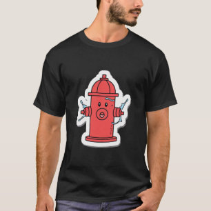 T-shirt éjaculant d'hydratant d'incendie