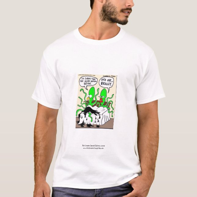 T-shirt Ejaculation de pré-récolte de calmar Mens Drôle T- (Devant)
