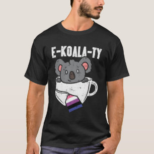 T-shirt Ekoalaty Genderfluide Égalité Koala Tea Pride Drap
