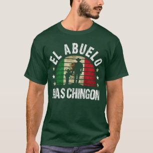 T-shirt El Abuelo Mas Chingon Meican Boy Grand-père Cinco