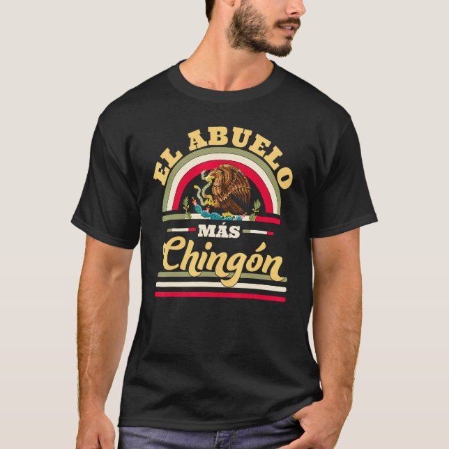 T-shirt El Abuelo Mas Chingon Mexican Eagle Snake (Devant)