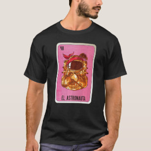 T-shirt El Astronauta Mexicaine Lotterie Cartes de Bingo