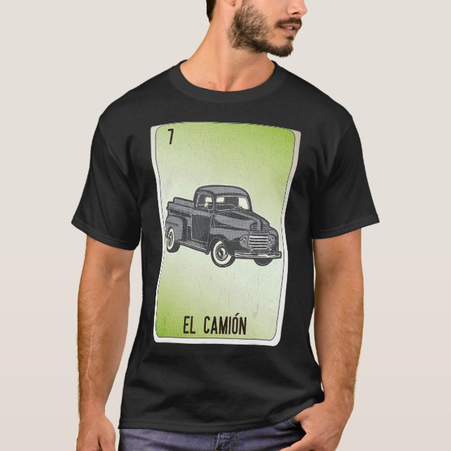 T-shirt El Camion Cartes de Bingo de loterie (Devant)