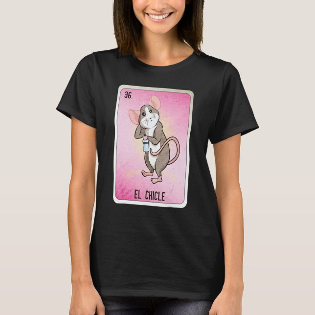 T-shirt El Chicle Mexican Slang Lottery Bingo Cards (Devant)