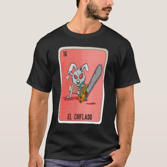 T-shirt El Chiflado Cartes de Bingo de loterie (Devant)