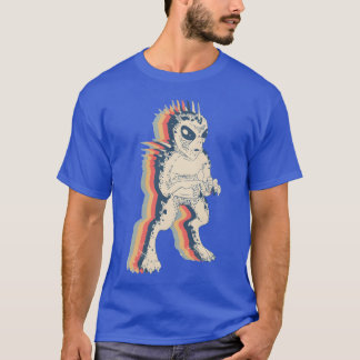 T-shirt El Chupacabra Cryptide Cryptozoologie Art Linéaire