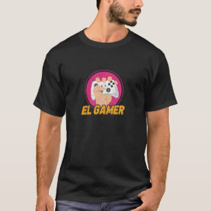 T-shirt El Gamer Jeux Vidéo Jeux Mexicains Gamepad Consol