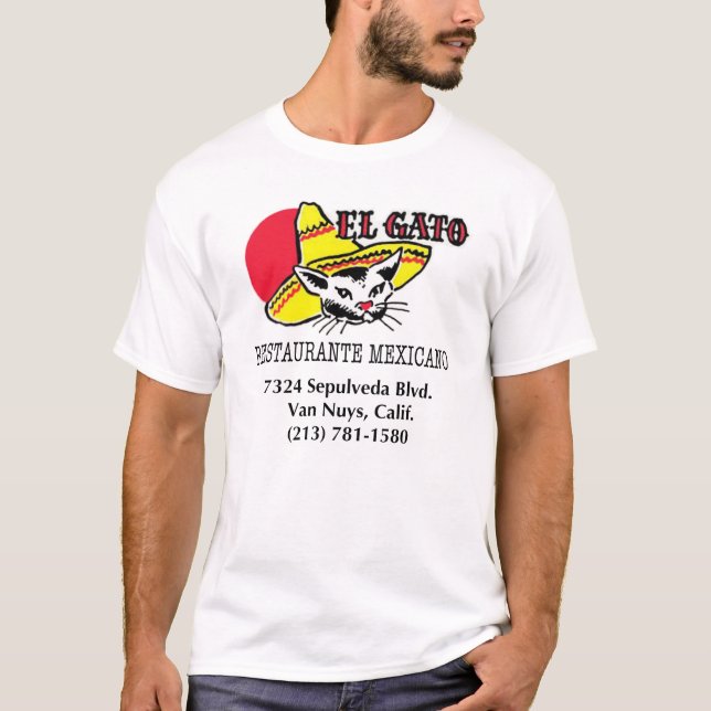 T-shirt EL Gato Restaurante Mexicano (Devant)