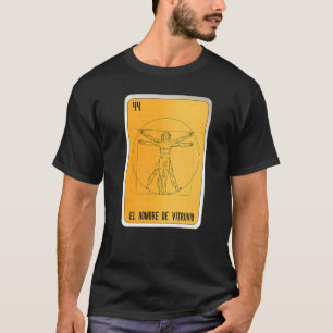 T-shirt El Hombre De Vitruvio Bingo De Loterie D'Argile Me