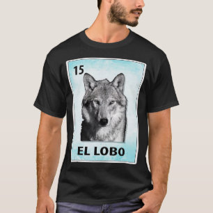T-shirt El Lobo Cartes de loup mexicain 