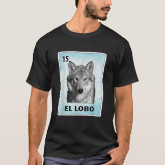 T-shirt El Lobo Cartes de loup mexicaines T Chemise