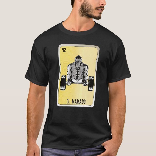 T-shirt El Mamado Cartes de Bingo de loterie mexicaine (Devant)