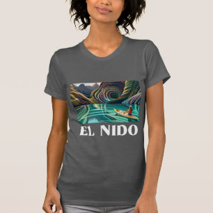 T-shirt : El Nido, Palawan, Belle plage, Philippine la