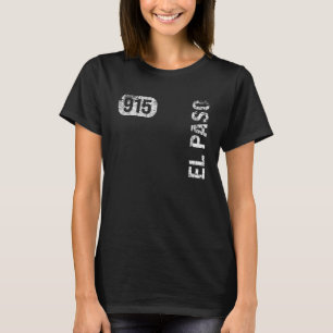 T-shirt El Paso Texas 915 Indicatif régional Retro Vintage