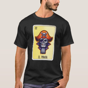 T-shirt El Pirata Mexicaine Loterie Mexique Loteria Cartes
