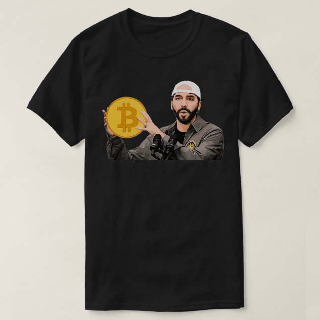 T-shirt El Salvador Bitcoin Bukele Legal Tender Cryptocure (Design devant)
