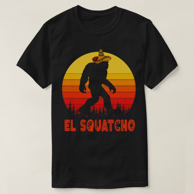 T-shirt El Squatcho Mexicain Sasquatch (Design devant)