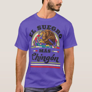 T-shirt El Suegro Mas Chingon Meican Cool Drapeau Père À L