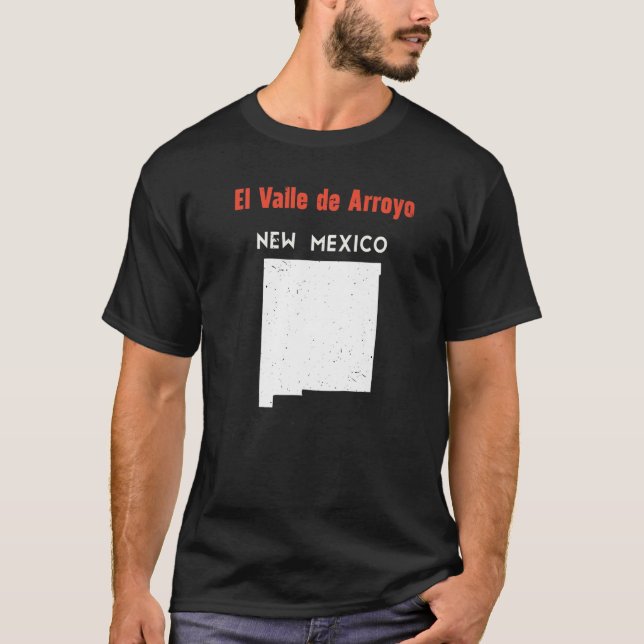 T-shirt El Valle De Arroyo Seco Usa State America Travel N (Devant)