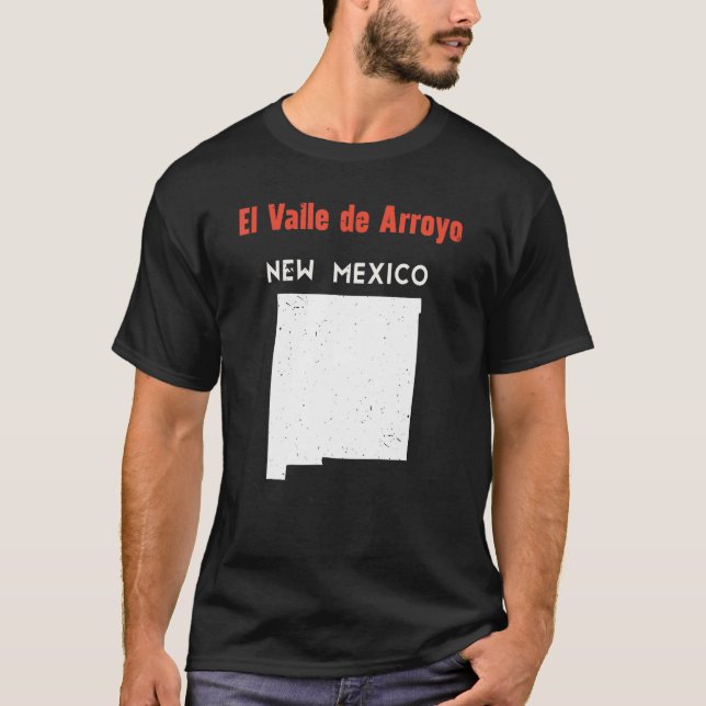T-shirt El Valle De Arroyo Seco Usa State America Travel N (Devant)